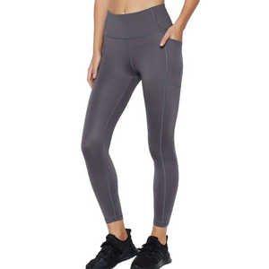 Victoria’s Secret Size 12 Grey/Purple Crop high Rise 7/8 pocket Leggings
